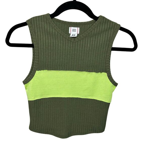 Urban Outfitters BDG Olive Green Vest Top Women's Size Medium - Picture 1 of 6